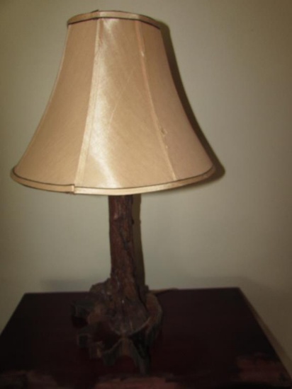 Cypress Stump Table Lamp--29" High to Top of