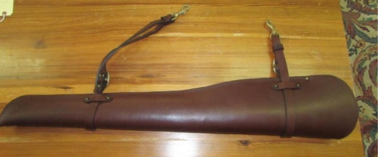Fleece Lined Leather Gun Scabbard for