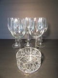 Set of (8) Crystal 16 Ounce Goblets & Crystal