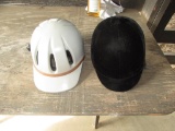 (2) Ladies Medium English Riding Helmets--(1)