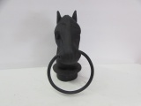 Cast Iron Horse Head Hitching Post Finial--8 3/4