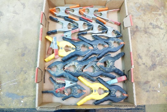 (24) Assorted Size Spring Clamps