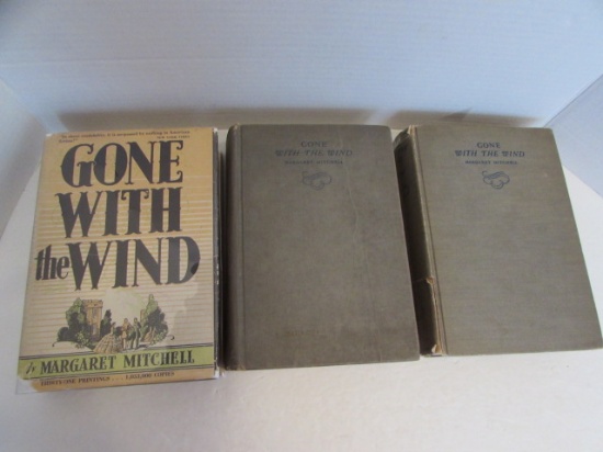 (3) Gone With The Wind First Editions:  January