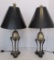 (2) Brass Table Lamps, 22