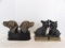 (2) Pair of Dog Bookends