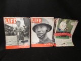 (3) 1938 Life Magazines:  July 25, October 3,