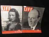 (2) Life Magazines:  July 17, 1939, July 29, 1946