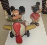 Mickey Mouse Big Figurine  in Airplane--Can