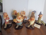 Walt Disney Seven Dwarfs Jumbo Figurine Set with