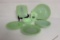 (9) Pieces of Jadeite/Green Glass: Sugar Shaker