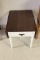 Painted Drop Leaf Side Table w/Cherry Finished