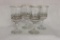 (4) 1986 Arby's Christmas Glasses