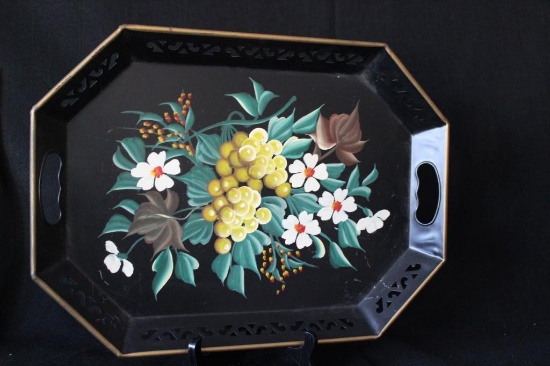 Handpainted Tolle Tray 18" x 13 1/4"