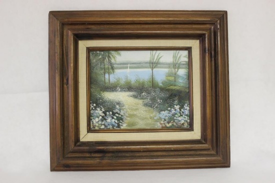 Framed Oil on Canvas: Signed K. HIllman 17 1/2" x