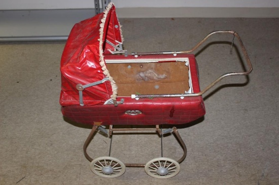 Vintage Doll Stroller 30" Long, 30" Tall