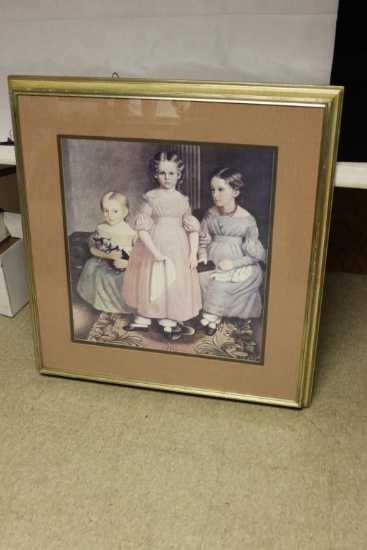 Framed & Double Matted Picture 35" x 37"