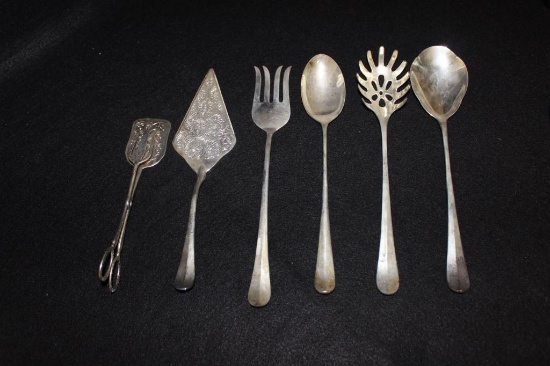 6pc Set Silver Plate SErving Pieces: Studio
