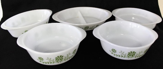 5pc Vintage Glasbake by Jeannette
