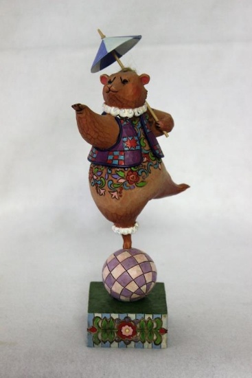 Jim Shore Figurine "Bear. Ball. Parasol" w/Box