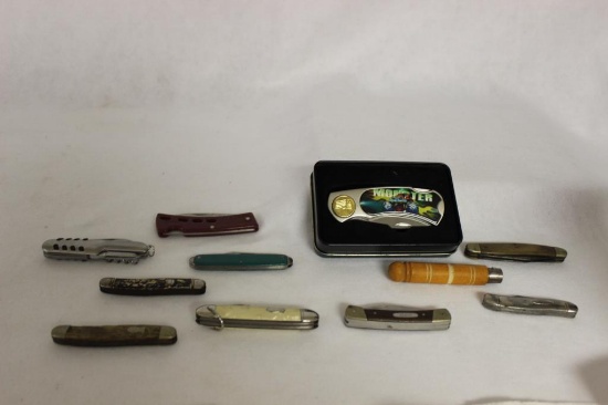 (11) Pocket Knives: Buck, Vintage