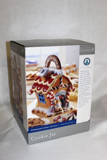 Hometrends Christmas Cookie Jar: "Gingerbread