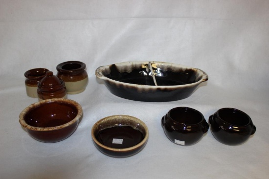 Assorted Stoneware: 12" Divided Dish by