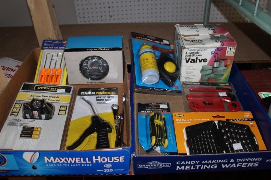 (2) Boxes of Assorted Items: Aqua Meter Engine