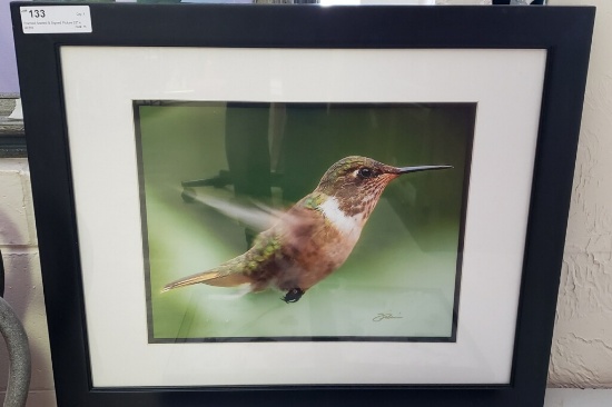 Framed, Matted & Signed Picture 23" x 19"