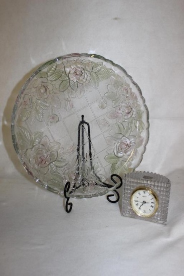 Mikasa Crystal Clock 4", Studio Nova Platter 14"