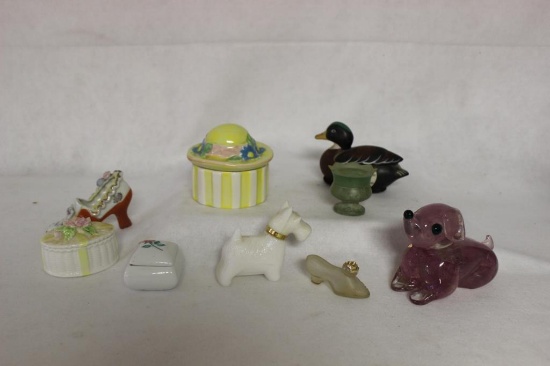 Assorted Dresser Jars, Perfume Bottles,