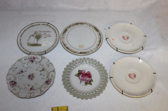(6) 6" Decorative Plates