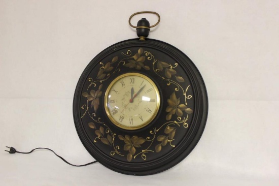 Handpainted Electric Clock: Clock Movement by