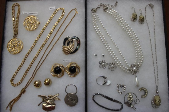 (2) Boxes Assorted Costume Jewelry: Including
