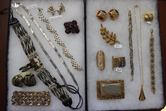 (2) Boxes Assorted Costume Jewelry: Including