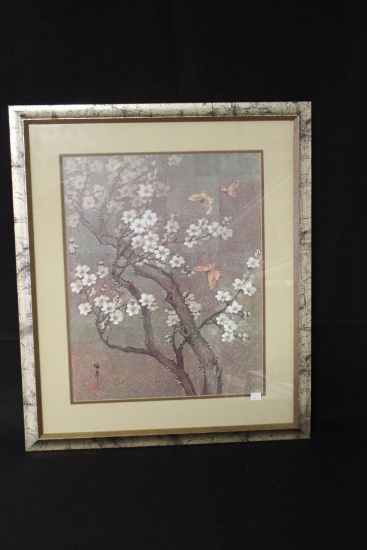 Framed & Double Matted Picture "Flowers and