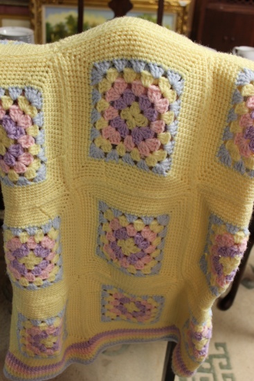 Crocheted Blanket 48" x 56"