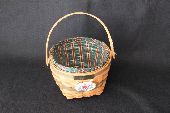 Longaberger Jingle Bell Basket - Christmas