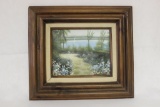 Framed Oil on Canvas: Signed K. HIllman 17 1/2