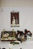(7) Decorative Christmas Items: (2) Stuffed
