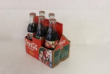 Six Pack Carrier w/5 Santa Coca Cola Bottles 1995