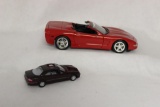 (2) Diecast Mode Cars-ERTL 1998 Chevy Corvette-