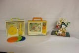 (3) vintage Fisher Price Toys: Music Box Feris