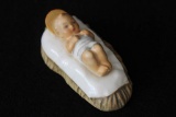 Hummel Baby Jesus in Manger Figurine