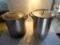 (2) 20 qt. Aluminum Cooking Containers w/ Lids