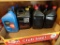 Assorted Oil & Power Steering Fluid: (2) Briggs &