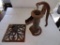 Old Hand Water Pump w/ Spout & HD Metal Stand