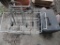 (2) Metal Utility Carts on Wheels & Chainsaw