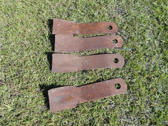 (4) Rotary Cutter Blades - 1 1/2" Shaft Size 16"