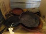 (9) Pieces of Cast Iron Cookware (Needs Cleaning