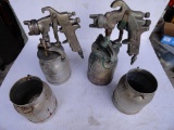 (2) Air Paint Sprray Guns & (2) Cups